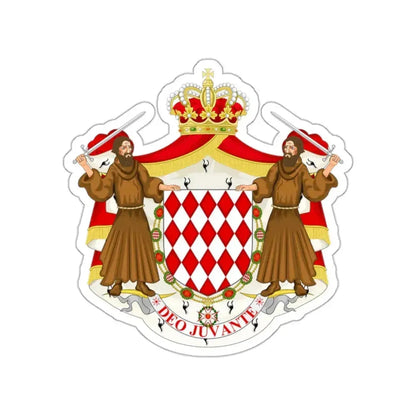 Great coat of arms of the house of Grimaldi STICKER Vinyl Die-Cut Decal 2 Inch - The Sticker Space