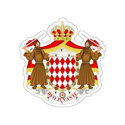 Great coat of arms of the house of Grimaldi STICKER Vinyl Die-Cut Decal 5 Inch - The Sticker Space