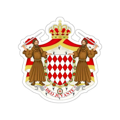 Great coat of arms of the house of Grimaldi STICKER Vinyl Die-Cut Decal - The Sticker Space