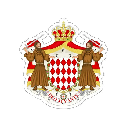 Great coat of arms of the house of Grimaldi STICKER Vinyl Die-Cut Decal - The Sticker Space
