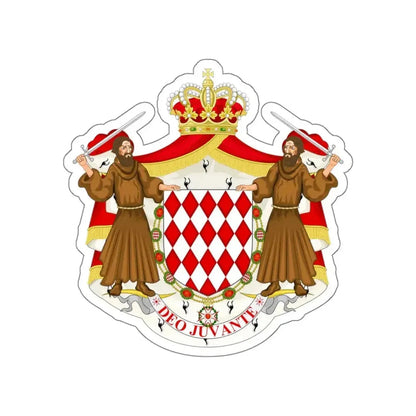 Great coat of arms of the house of Grimaldi STICKER Vinyl Die-Cut Decal - The Sticker Space