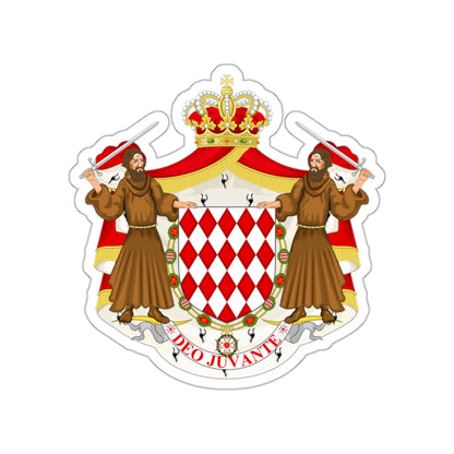 Great coat of arms of the house of Grimaldi STICKER Vinyl Die-Cut Decal-White-The Sticker Space