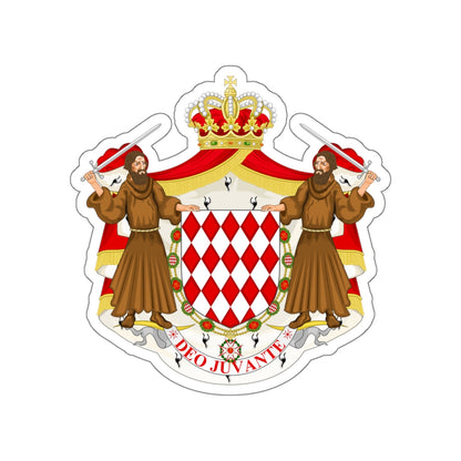 Great coat of arms of the house of Grimaldi STICKER Vinyl Die-Cut Decal-White-The Sticker Space