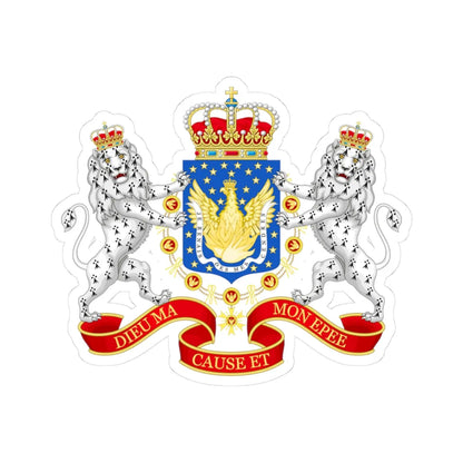 Great Coat of Arms of the Kingdom of Haiti 1811-1820 (Haiti) (Coat of Arms) STICKER Vinyl Kiss-Cut Decal - The Sticker Space