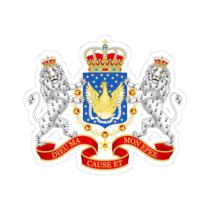 Great Coat of Arms of the Kingdom of Haiti 1811-1820 (Haiti) (Coat of Arms) STICKER Vinyl Kiss-Cut Decal - The Sticker Space