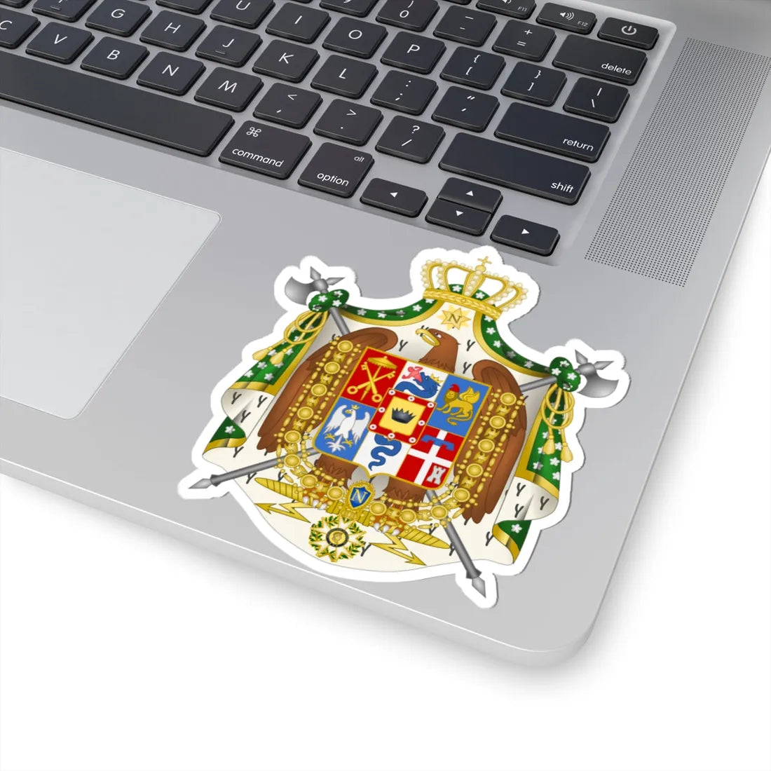Great Coat of Arms of the Kingdom of Italy 1805-1814 (Italy) (Coat of Arms) STICKER Vinyl Kiss-Cut Decal - The Sticker Space
