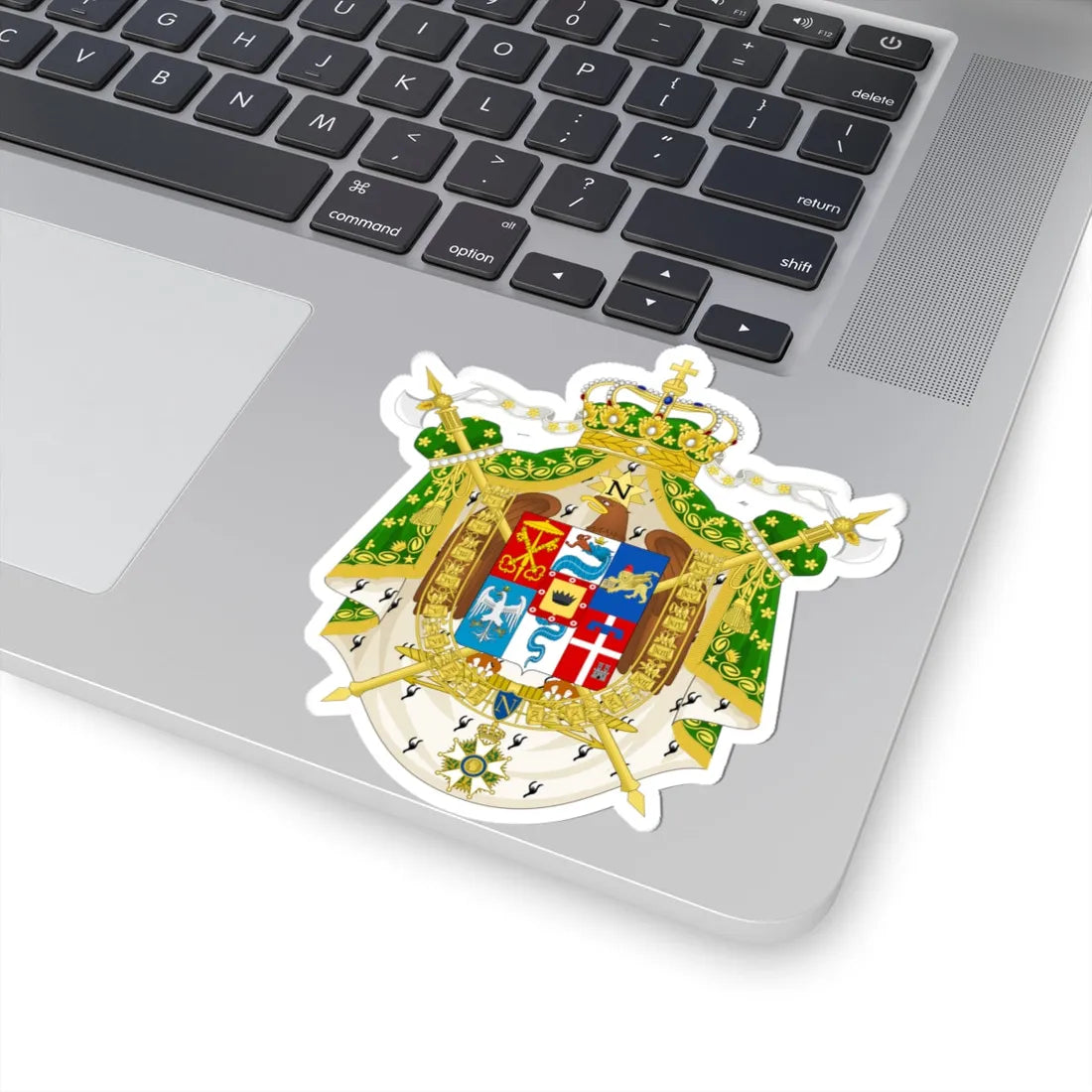 Great Coat of Arms of the Kingdom of Italy 1805-1814.2 (Italy) (Coat of Arms) STICKER Vinyl Kiss-Cut Decal - The Sticker Space