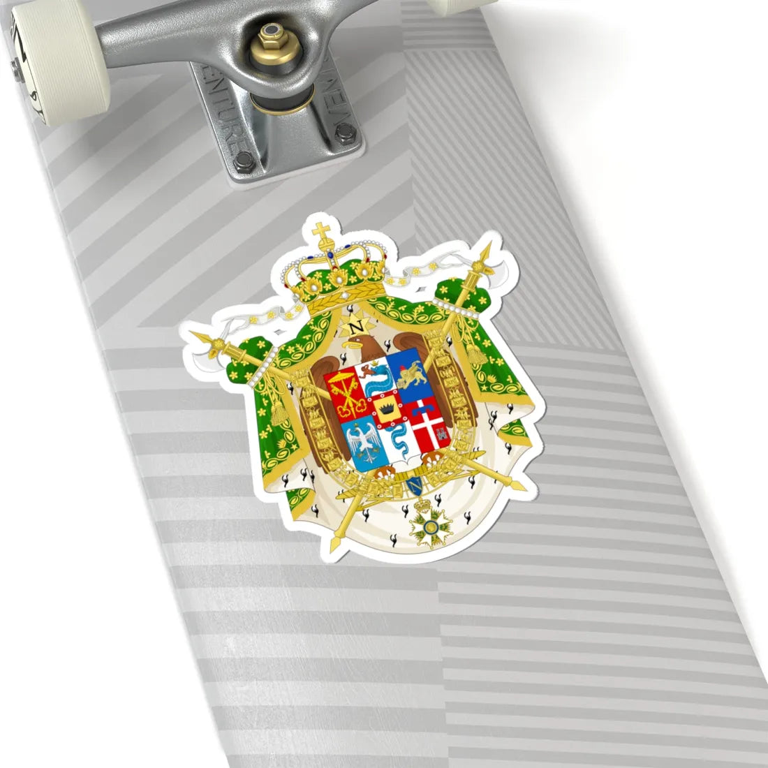 Great Coat of Arms of the Kingdom of Italy 1805-1814.2 (Italy) (Coat of Arms) STICKER Vinyl Kiss-Cut Decal - The Sticker Space