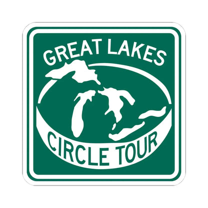Great Lakes Circle Tour (Ohio) (Road Sign) STICKER Vinyl Kiss-Cut Decal - The Sticker Space