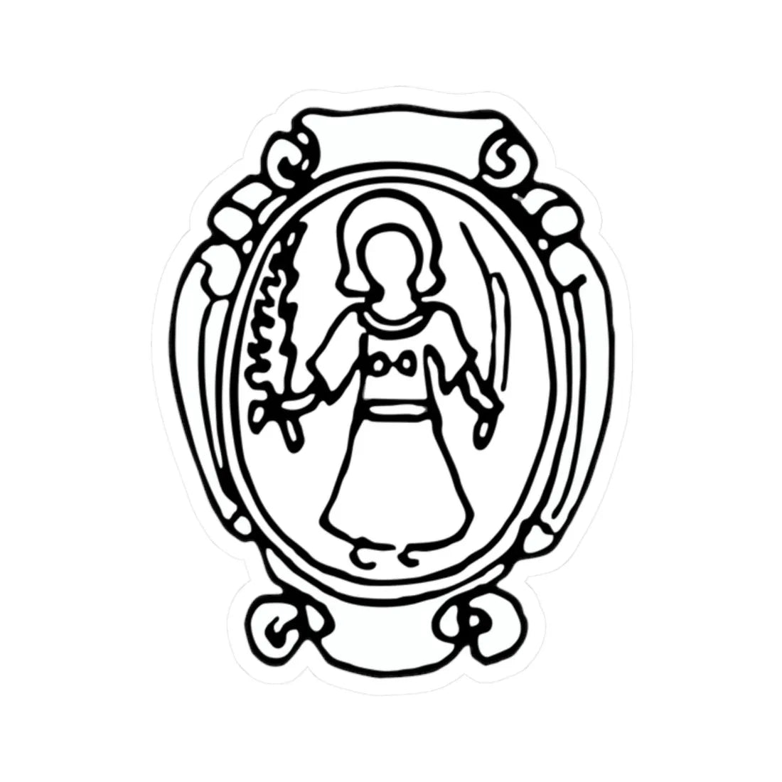 Great Lithuanian seal of John III Sobieski - COA 6 (Lithuania) (Coat of Arms) STICKER Vinyl Kiss-Cut Decal 2 Inch White - The Sticker Space