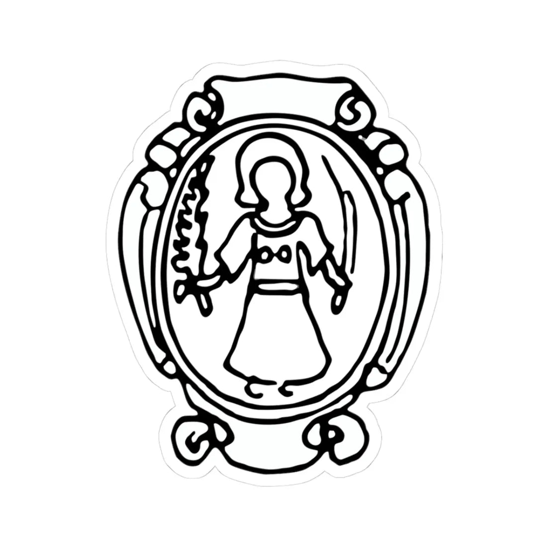 Great Lithuanian seal of John III Sobieski - COA 6 (Lithuania) (Coat of Arms) STICKER Vinyl Kiss-Cut Decal 3 Inch White - The Sticker Space