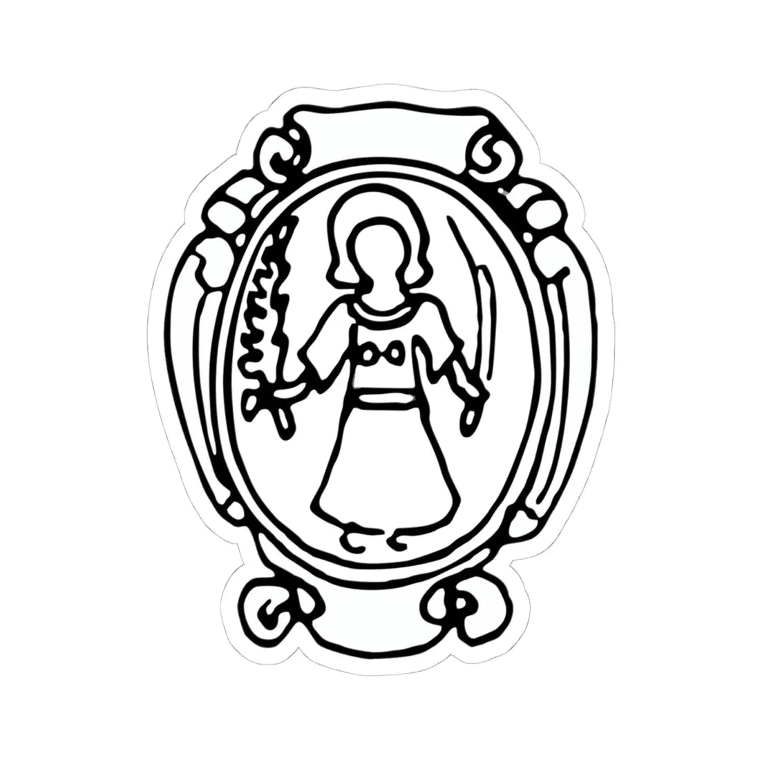 Great Lithuanian seal of John III Sobieski - COA 6 (Lithuania) (Coat of Arms) STICKER Vinyl Kiss-Cut Decal 4 Inch White - The Sticker Space