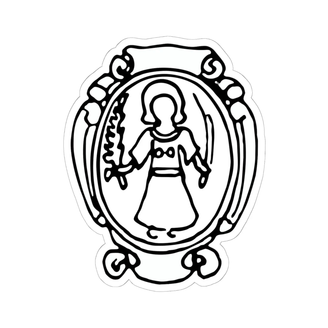 Great Lithuanian seal of John III Sobieski - COA 6 (Lithuania) (Coat of Arms) STICKER Vinyl Kiss-Cut Decal 6 Inch White - The Sticker Space