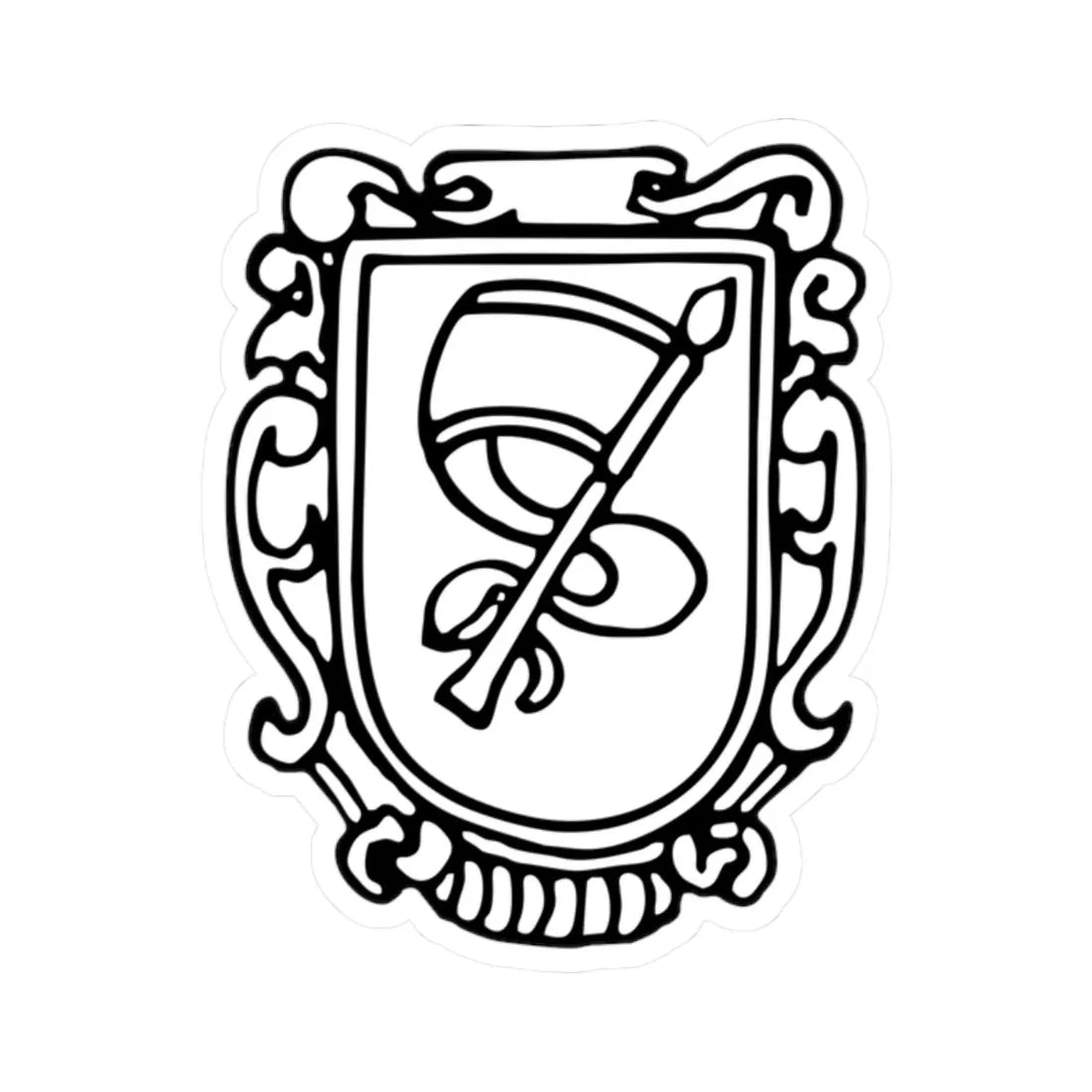 Great Lithuanian seal of John III Sobieski - COA 8 (Lithuania) (Coat of Arms) STICKER Vinyl Kiss-Cut Decal 2 Inch White - The Sticker Space