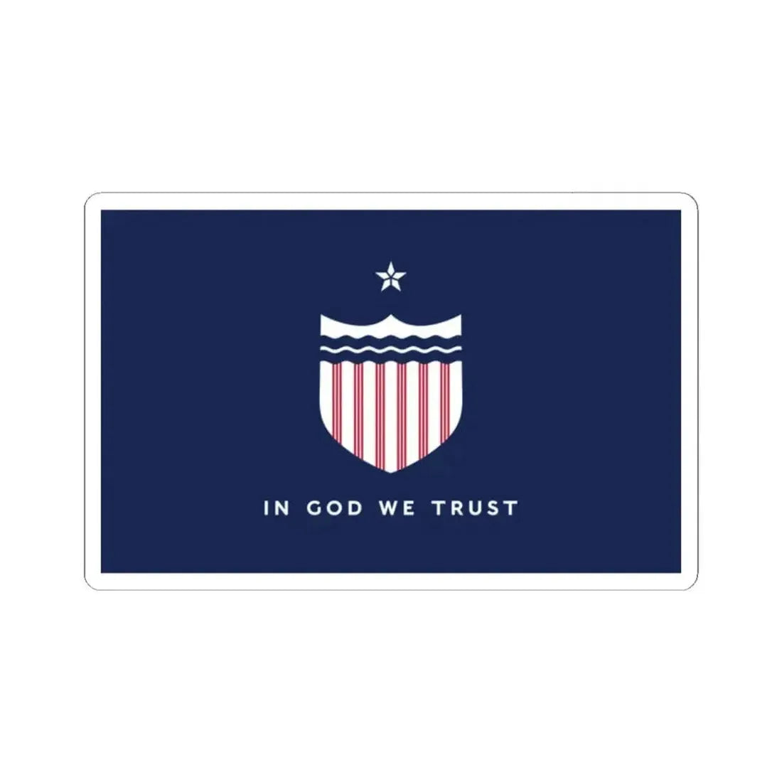 Great River flag of Mississippi (United States) STICKER Vinyl Kiss-Cut Decal 2 Inch White - The Sticker Space