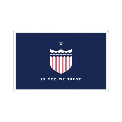 Great River flag of Mississippi (United States) STICKER Vinyl Kiss-Cut Decal 2 Inch White - The Sticker Space