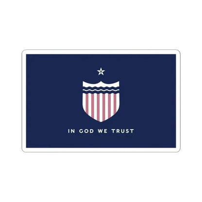 Great River flag of Mississippi (United States) STICKER Vinyl Kiss-Cut Decal 6 Inch White - The Sticker Space