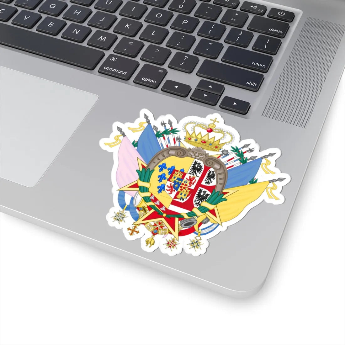 Great Royal Coat of Arms of Etruria (Italy) (Coat of Arms) STICKER Vinyl Kiss-Cut Decal - The Sticker Space