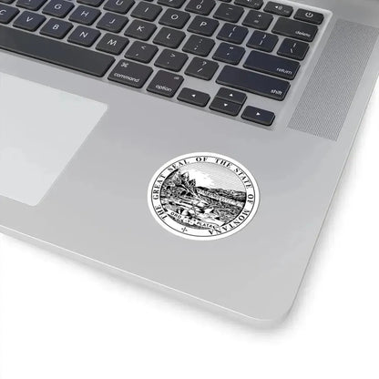 Great Seal of Montana Black and White (United States) STICKER Vinyl Kiss-Cut Decal - The Sticker Space
