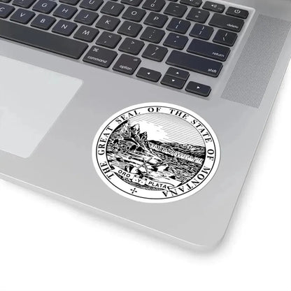 Great Seal of Montana Black and White (United States) STICKER Vinyl Kiss-Cut Decal - The Sticker Space