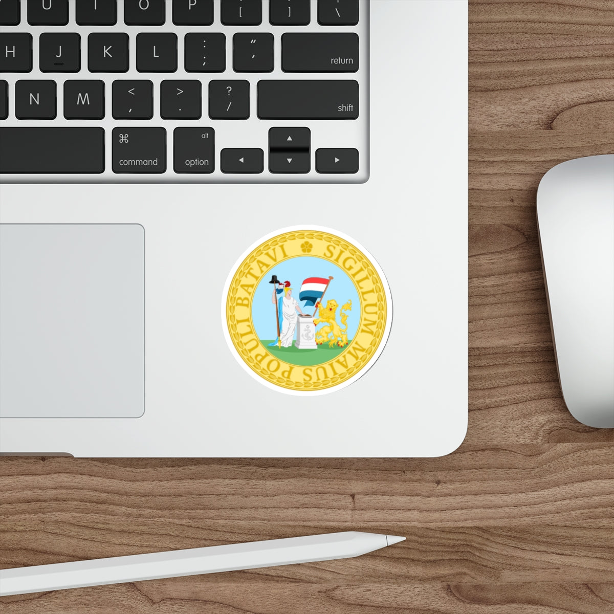 Great Seal of the Batavian Republic (1796) STICKER Vinyl Die-Cut Decal-The Sticker Space