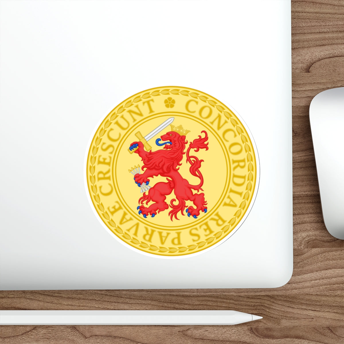 Great Seal of the Batavian Republic (1802) STICKER Vinyl Die-Cut Decal-The Sticker Space