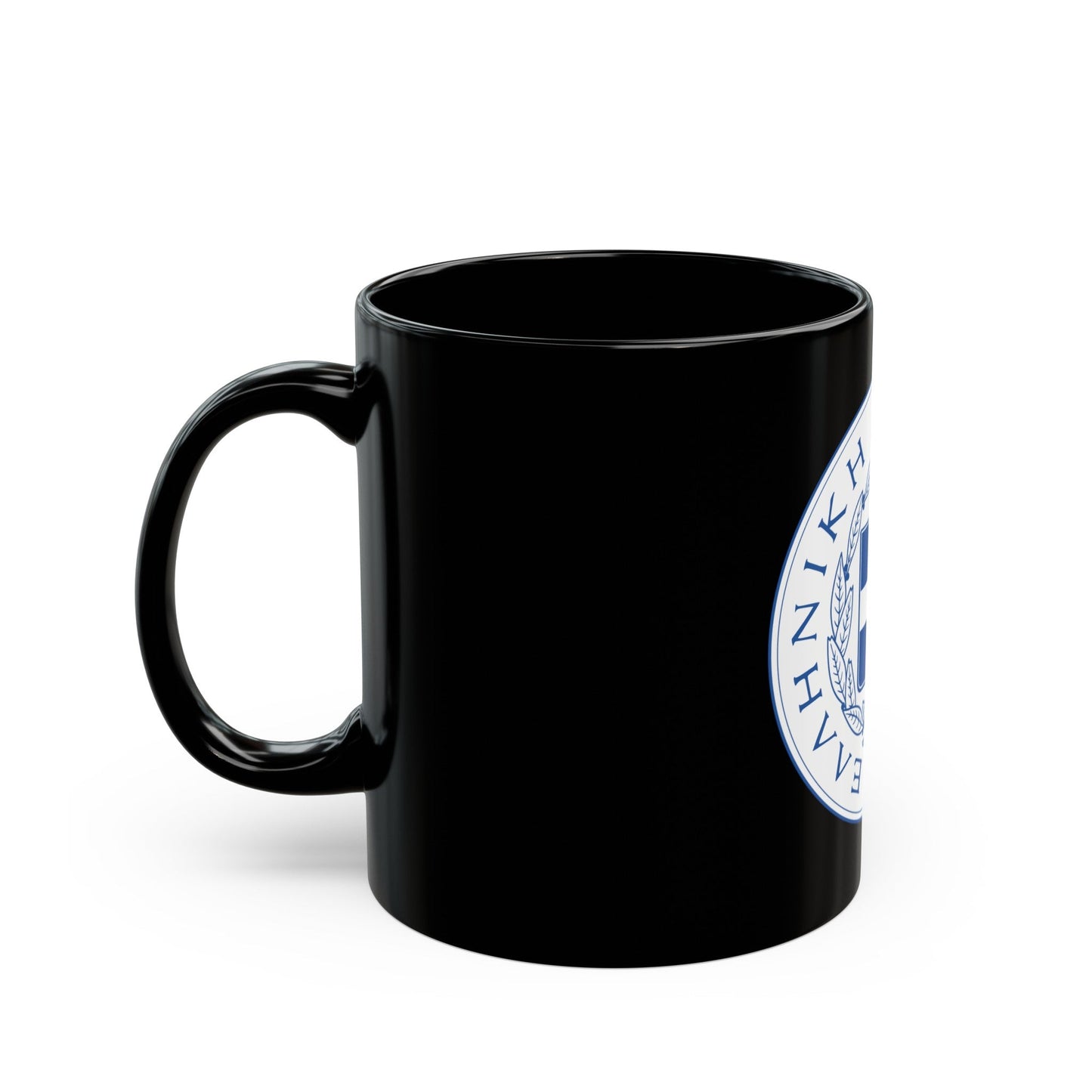 Great Seal of the State (Greece) - Black Coffee Mug-The Sticker Space