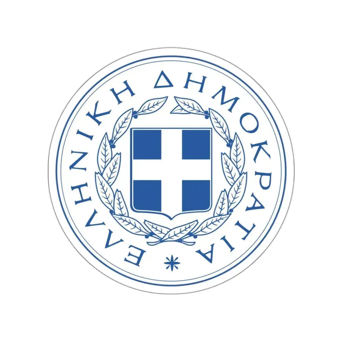 Great Seal of the State (Greece) STICKER Vinyl Die-Cut Decal 3 Inch - The Sticker Space