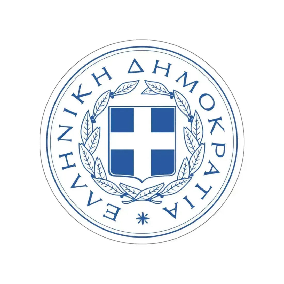 Great Seal of the State (Greece) STICKER Vinyl Die-Cut Decal 4 Inch - The Sticker Space