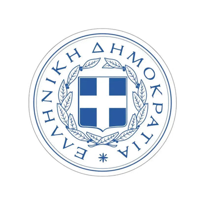 Great Seal of the State (Greece) STICKER Vinyl Die-Cut Decal - The Sticker Space