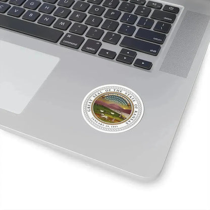 Great Seal of the State of Kansas Colored (United States) STICKER Vinyl Kiss-Cut Decal - The Sticker Space