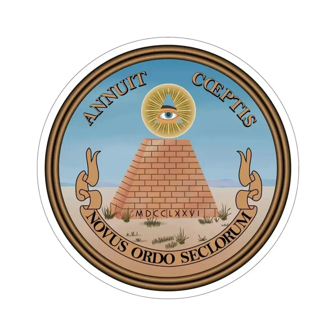 Great Seal of the United States STICKER Vinyl Die-Cut Decal 4 Inch - The Sticker Space