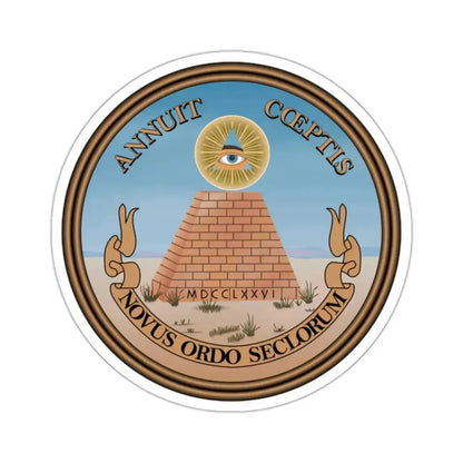 Great Seal of the United States - STICKER Vinyl Kiss-Cut Decal 2 Inch White - The Sticker Space