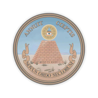 Great Seal of the United States - STICKER Vinyl Kiss-Cut Decal 4 Inch Transparent - The Sticker Space