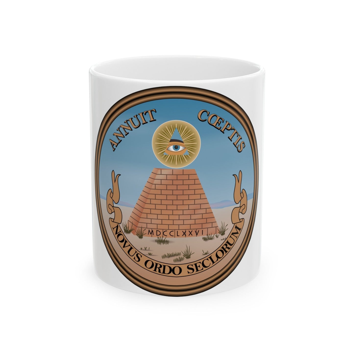 Great Seal of the United States - White Coffee Mug-11oz-The Sticker Space