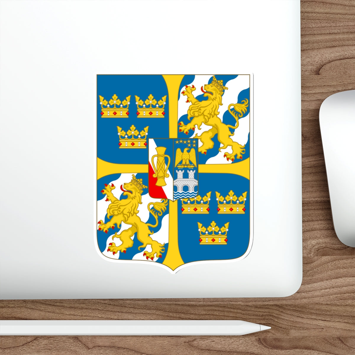 Great shield of arms of Sweden STICKER Vinyl Die-Cut Decal-The Sticker Space