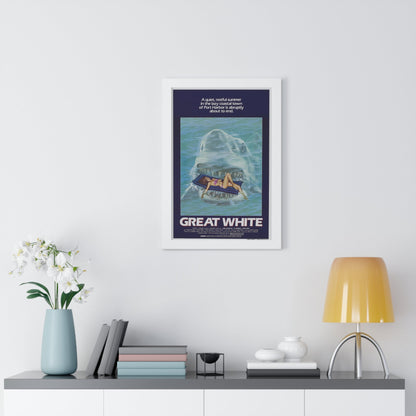 GREAT WHITE 1981 - Framed Movie Poster-The Sticker Space