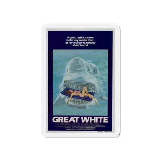 GREAT WHITE 1981 Movie Poster - Refrigerator Magnet 6 Inch - The Sticker Space