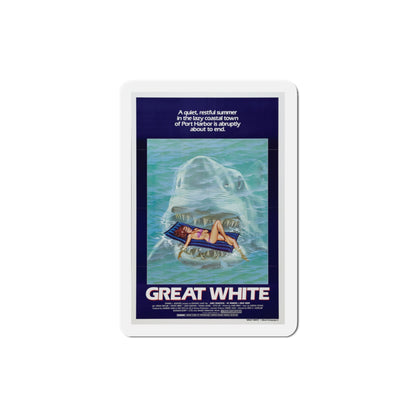 Great White 1982 Movie Poster Die-Cut Magnet-3" x 3"-The Sticker Space