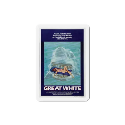 Great White 1982 Movie Poster Refrigerator Magnet 3 Inch - The Sticker Space
