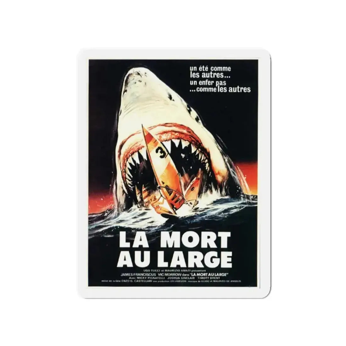 GREAT WHITE (2) 1981 Movie Poster - Refrigerator Magnet 4 Inch - The Sticker Space
