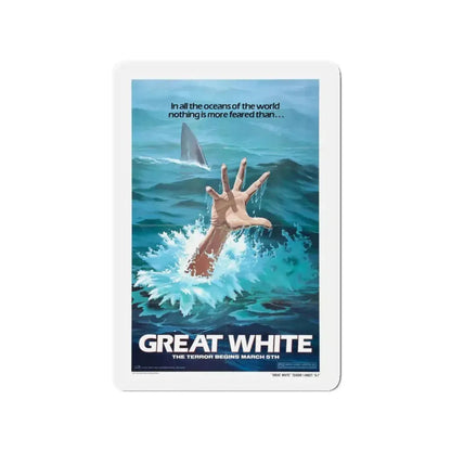 GREAT WHITE (TEASER) 1981 Movie Poster - Refrigerator Magnet 3 Inch - The Sticker Space