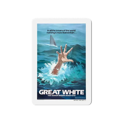 GREAT WHITE (TEASER) 1981 Movie Poster - Refrigerator Magnet 6 Inch - The Sticker Space