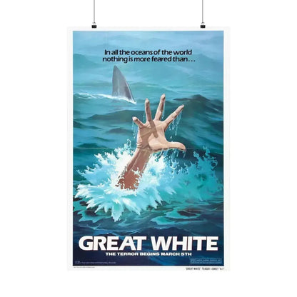 GREAT WHITE (TEASER) 1981 - Paper Movie Poster 24″ x 36″ Matte - The Sticker Space