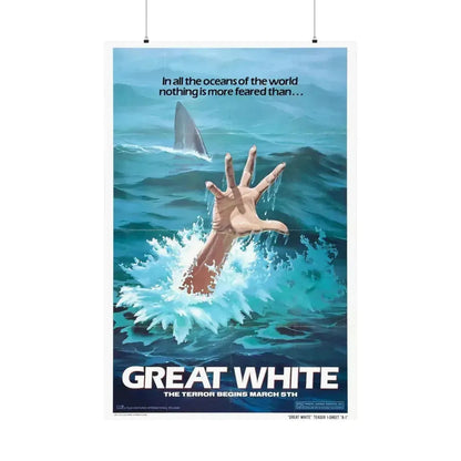 GREAT WHITE (TEASER) 1981 - Paper Movie Poster 36" x 54" Matte - The Sticker Space