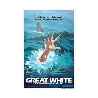 GREAT WHITE (TEASER) 1981 - Paper Movie Poster - The Sticker Space