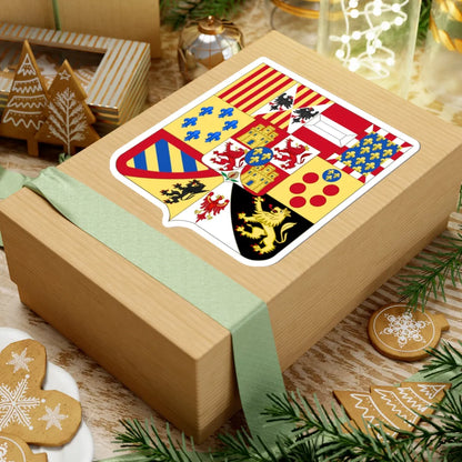 Greater Arms of Spain c.1883-1931 - Shape Variant (Spain) (Coat of Arms) STICKER Vinyl Kiss-Cut Decal - The Sticker Space