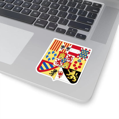 Greater Arms of Spain c.1883-1931 - Shape Variant (Spain) (Coat of Arms) STICKER Vinyl Kiss-Cut Decal - The Sticker Space