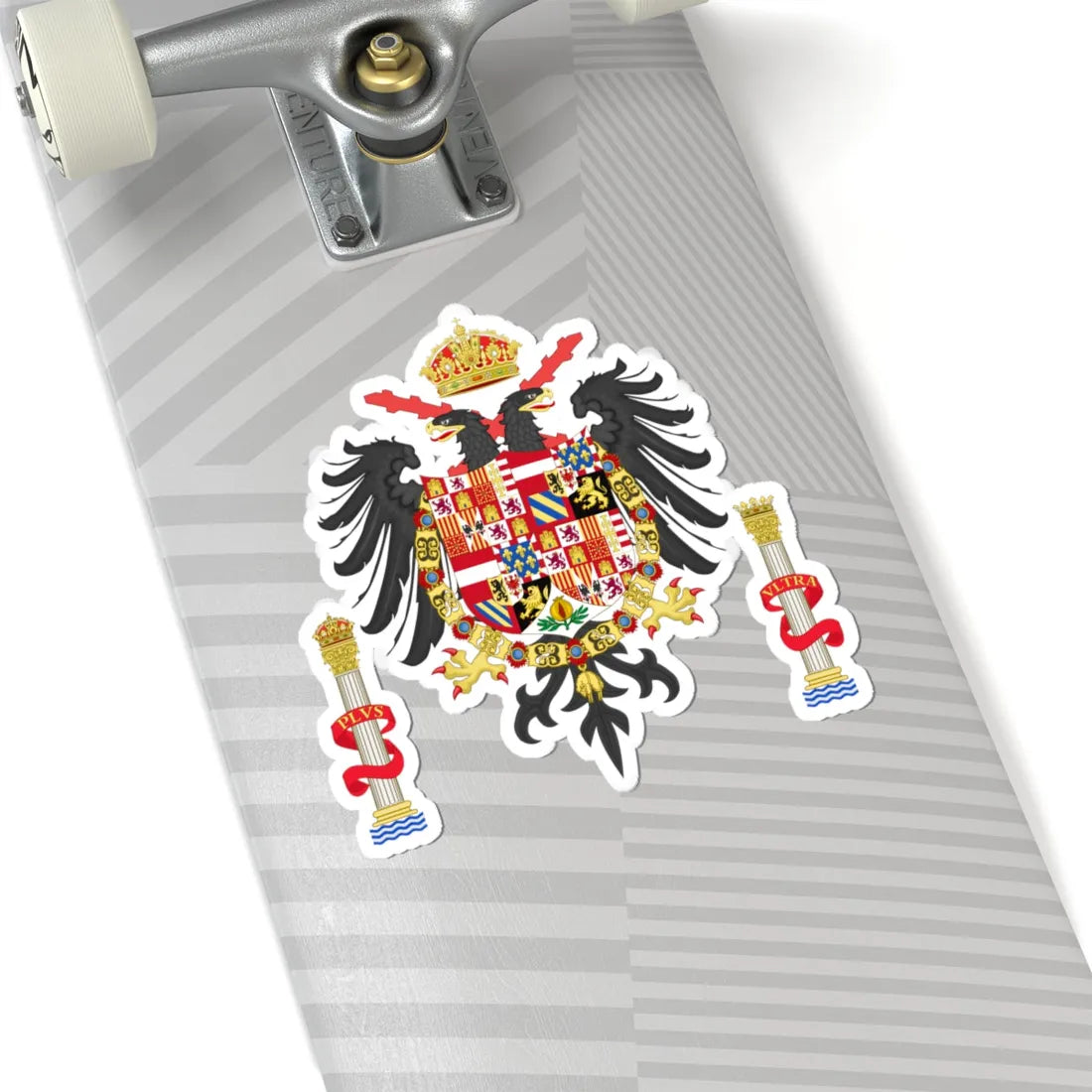 Greater Coat of Arms of Charles I of Spain Charles V as Holy Roman Emperor 1530-1556 (Spain) (Coat of Arms) STICKER Vinyl Kiss-Cut Decal - The Sticker Space