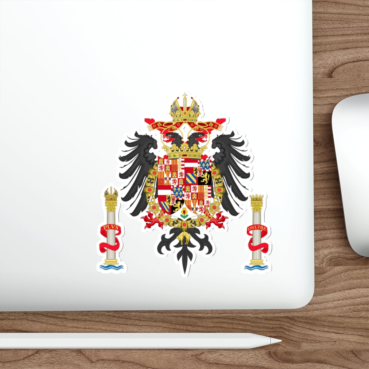 Greater Coat of Arms of Charles V Holy Roman Emperor, Charles I as King of Spain STICKER Vinyl Die-Cut Decal-The Sticker Space